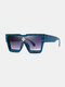 Men Casual Fashion Outdoor UV Protection One Piece Diamond Accessories Square Sunglasses - #09