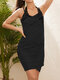 Women Thin Guipure Lace Cotton Sun Protection Cover Up - Black
