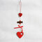 Kreativer hölzerner Weihnachtsanhänger, der hängende Weihnachtsverzierungssterne Schnee-Weihnachtsbaum-Winkelform hängt  - #1