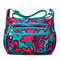 Women Multicolor Nylon Crossbody Bag Floral Shoulder Bag Outdoor Travel Bag - 01