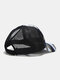 Unisex Mesh Fashion Geometric Printed Sunshade Breathable Baseball Hat - Gray
