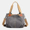 Women Large Capacity Handbag Shoulder Bag Crossbody Bags - Grey