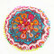 Mandala floral boêmia com gradiente redondo capa de almofada de assento para quarto doméstico e decoração com arte - #18