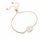 Bracelet simple bohème Bracelet rond en alliage de cristal pour femme - blanc