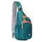 Casual Lightweight Waterproof Nylon Chest Bag Outdoor Sport Crossbody Bag - Green
