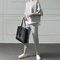 Fake Two-piece Split top + Pants Loose Casual Suit - Gray
