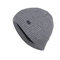 Men's Women's Plus Plain Head Cap Knitted Sweater Cap Beanie Hats - Gray