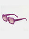 Women AC Rectangular Full Frame Tinted Lens UV 400 Vintage Fashion Decorative Sunglasses - #05