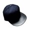 Men Women Mesh Leather Baseball Cap Flat Brimmed Hip-hop Hat - Navy