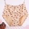 Cotton Large Size High Waisted Underwear - Apricot Pink