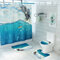 Animal Eagle Ensemble de tapis de salle de bain antidérapants à quatre pièces avec tapis imprimé - #2