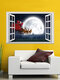 1 Pc Santa Claus Deer Pattern Christmas Series PVC Printing Self-adhesive Home Decor For Bedroom Livingroom Wall Stickers - #01