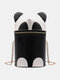 Women Panda Bag Cute Chain Shoulder Bag Crossbody Bag - Black