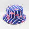 Striped Flamingo Pattern Cap Summer Outdoor Sunscreen Visor Fisherman Bucket Hat - #01