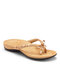 Women Large Size Bowknot Clip Toe Flip Flops Beach Wedges Sandals - Khaki
