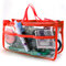 EVA Transparent Environmental Protection Cosmetic Bags Toiletry Bags - Red