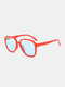 यूनिसेक्स पीसी पूर्ण फ्रेम UV सुरक्षा फैशन धूप का चश्मा - लाल