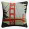 Vintage City ​​Landmark Pattern Linen Cushion Cover Home Sofa Office Waist Throw Pillowcases Art Dec - #2