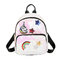 Sequined Unicorn Backpack New Girl Fashion Backpack Cartoon Cute Bag Travel Backpack - White