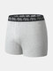 Mens Solid Cotton Elephant Waistband Seamless Comfy Shorts Pajama Bottoms - Gray