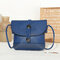 Women Retro Rivet Flap 5.5inch Phone Bag Shoulder Bags Crossbody Bags - Blue