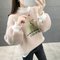 Thickening Water-like Cashmere Sweater Loose Long-sleeved Head Half-high Collar Knit Bottoming Shirt - Light Coffee