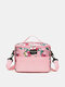 JOSEKO Women's Polyester Outdoor Insulation Bag Portable Picnic Bento Bag Lunch Box Bag Refrigerated Ice Bag - Pink