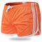 Mens Breathable Sport Sleepwear Casual Bodybuilding Shorts for Men - Orange
