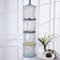 4 Layer Cylindrical Foldable Hanging Basket Polyester Toy Clothes Organizer Storage Cage Basket - Gray