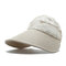Womens Summer Outdoor Sport Anti-UV Foldable Baseball Cap Beach Sunscreen Sun Hat Flower Print Cap - Beige