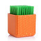 Vaisselle en silicone Brosse de lavage Pad Scrubber ou outils de brosse de nettoyage de sous-vêtements - Orange