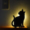 Cute Cat Acrylic Wall Light Sound Control Lamp LED Night Light Living Room - #3