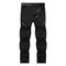 Mens Flexible Thin Breathable Pants Quick-dry Solid Color Outdoor Hiking Trousers - Black