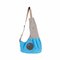 4 Colors Cotton Pet Shoulder Bag Carrier Dog Cat Breathable Soft Side Shoulder Bag - Blue