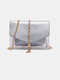 Women 2PCS Metal Tassel Clear Bag With Inner Pouch Crossbody Bag - Silver