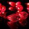 20-LED Moroccan String Bulb Fairy Lights Xmas Wedding Decor Novelty Garlands  - Red