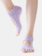 Women Pure Cotton Breathable Sweat Absorbing Sports Yoga Socks Backless Open Toe Yoga Socks - #17