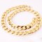 Statement Chain Silver Gold Necklace Stainless Steel Thick Chain Necklace Fashion Jewelry for Women - Gold