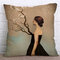 Vintage Abstract Printing Style Cushion Cover Soft Linen Cotton Pillowcases Home Car Sofa Office - #6