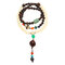 Women's Ethnic Bracelet Retro Agate Wooden Beads Multilayer Bracelet - #2