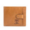 Bullcaptain Cowhide Short Wallets Vintage Card Holder Coin Purse - Brown