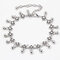 Retro Metal Chain Water Drop Tassel Anklets Ethnic Style Silver Anklets - Silver