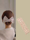 Trendy Simple Floral Print Bowknot-shaped Cloth Hair Band Hair Accessories - #02