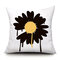 Ins Idyllic Fresh Daisy Flowers Plush Pillowcase Sofa Cushion Office Lunch Break Pillow - #5