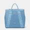 QUEENIE Women Casual Embossed Handbag Shopping Shoulder Bag - Blue