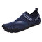 Sapatos de casamento água de secagem rápida masculino Gancho Loop Soft antiderrapante jardim água - azul