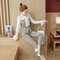 New Women's Clothing Professional Suit Was Thin Tide Fashion Season Goddess Fan Suit Two-piece Pants - Gray