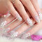 24 Pcs/Box  Fancy Nail Tips Wedding Full Fake Nail Clip Manicure Nail Art  - 01