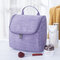 Portable Travel Cosmetic Bag With Hooks Large-capacity Cosmetic Organizer - Purple