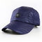 Men Summer Quick Drying Adjustable Baseball Cap Vogue Camouflage Outdoor Sun Hat - Blue